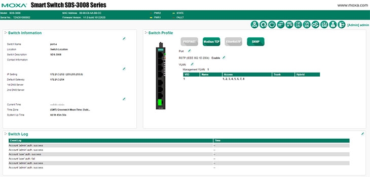 SDS-3008: конфигурируемый коммутатор Industrial Ethernet для использования в приложениях IIoT